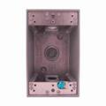 Mulberry Electrical Box, 19 cu in, Outlet Box, 1 Gang, Aluminum, Rectangular 30203